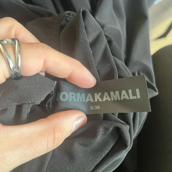 Norma Kamali Black Long Sleeve Gown - Picture 3 of 3